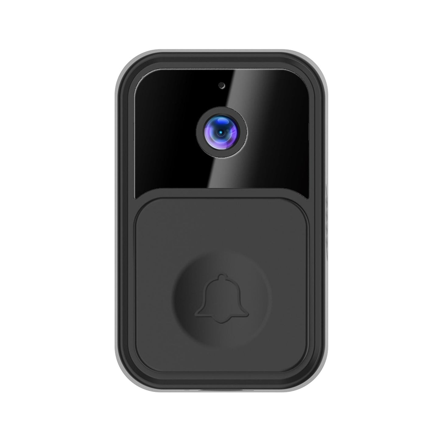 NNEDSZ Wireless Smart Video Doorbell - 90 Degree Wide Angle - Black
