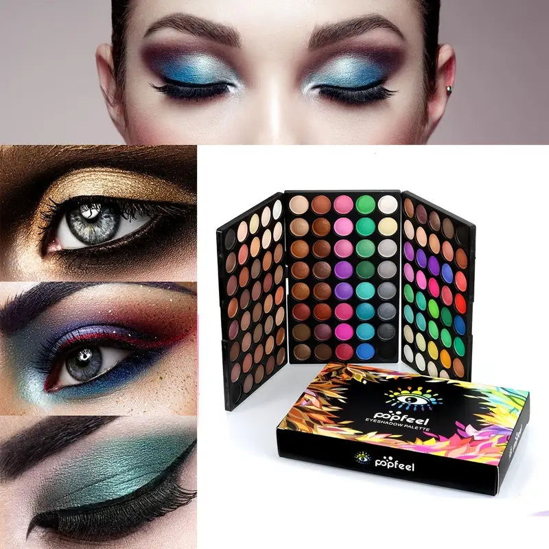 NNETM Glam with the POPFEEL Mini Eyeshadow Palette 3-in-1 Set. Create Stunning Eyes Professional Precision