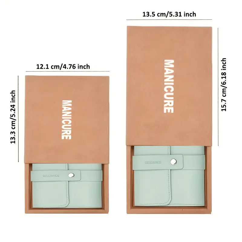 NNETM 12/16 Pcs Manicure Pedicure Facial Set  With Leather Case