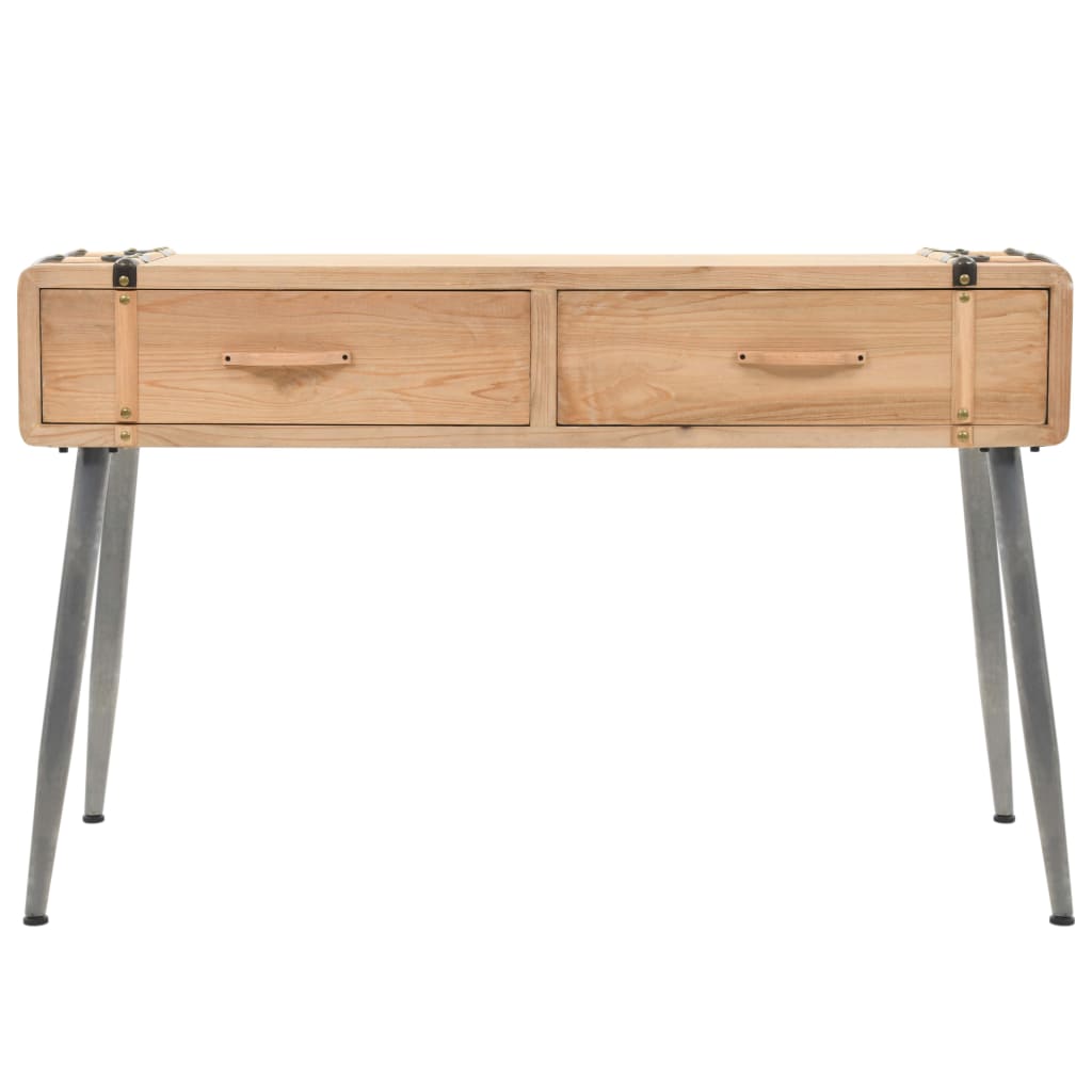 NNEVL Console Table Solid Fir Wood 115x40.5x76 cm
