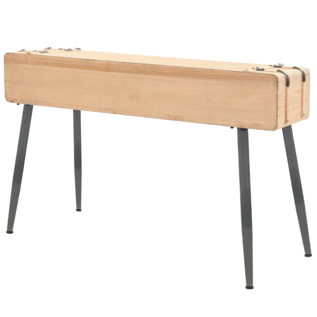 NNEVL Console Table Solid Fir Wood 115x40.5x76 cm