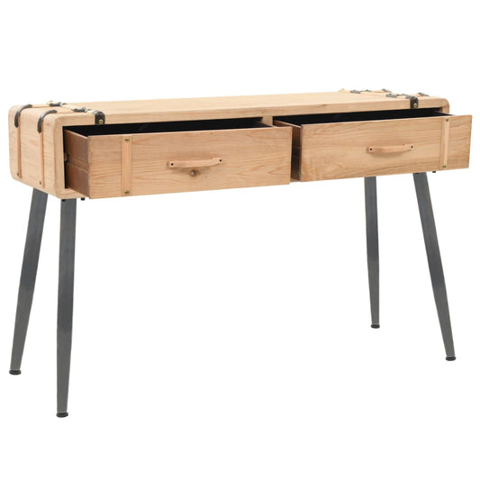 NNEVL Console Table Solid Fir Wood 115x40.5x76 cm