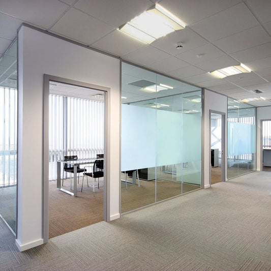 NNEVL Pure Frosted Privacy Window Film Milk Glass Adhesive 0.9x5 m