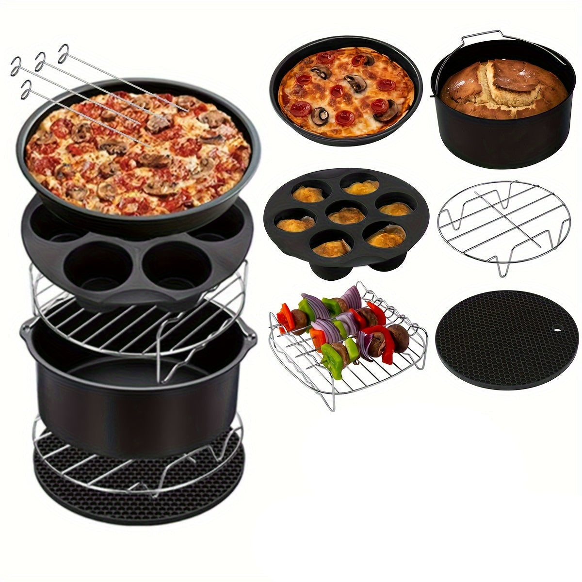 NNETM Air Fryer Accessory Kit for Fryers