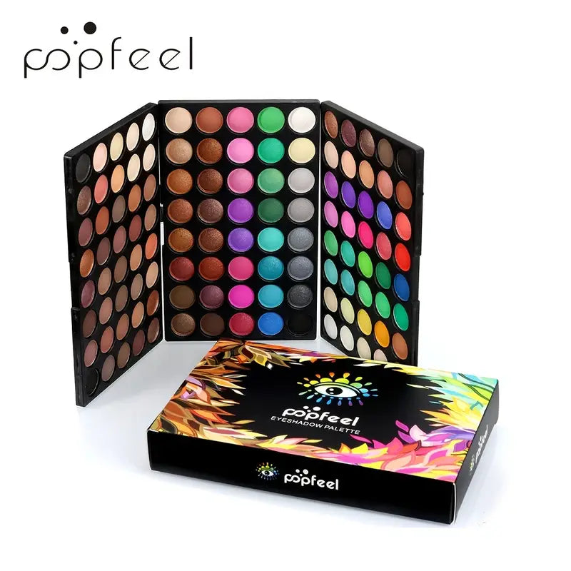NNETM Glam with the POPFEEL Mini Eyeshadow Palette 3-in-1 Set. Create Stunning Eyes Professional Precision