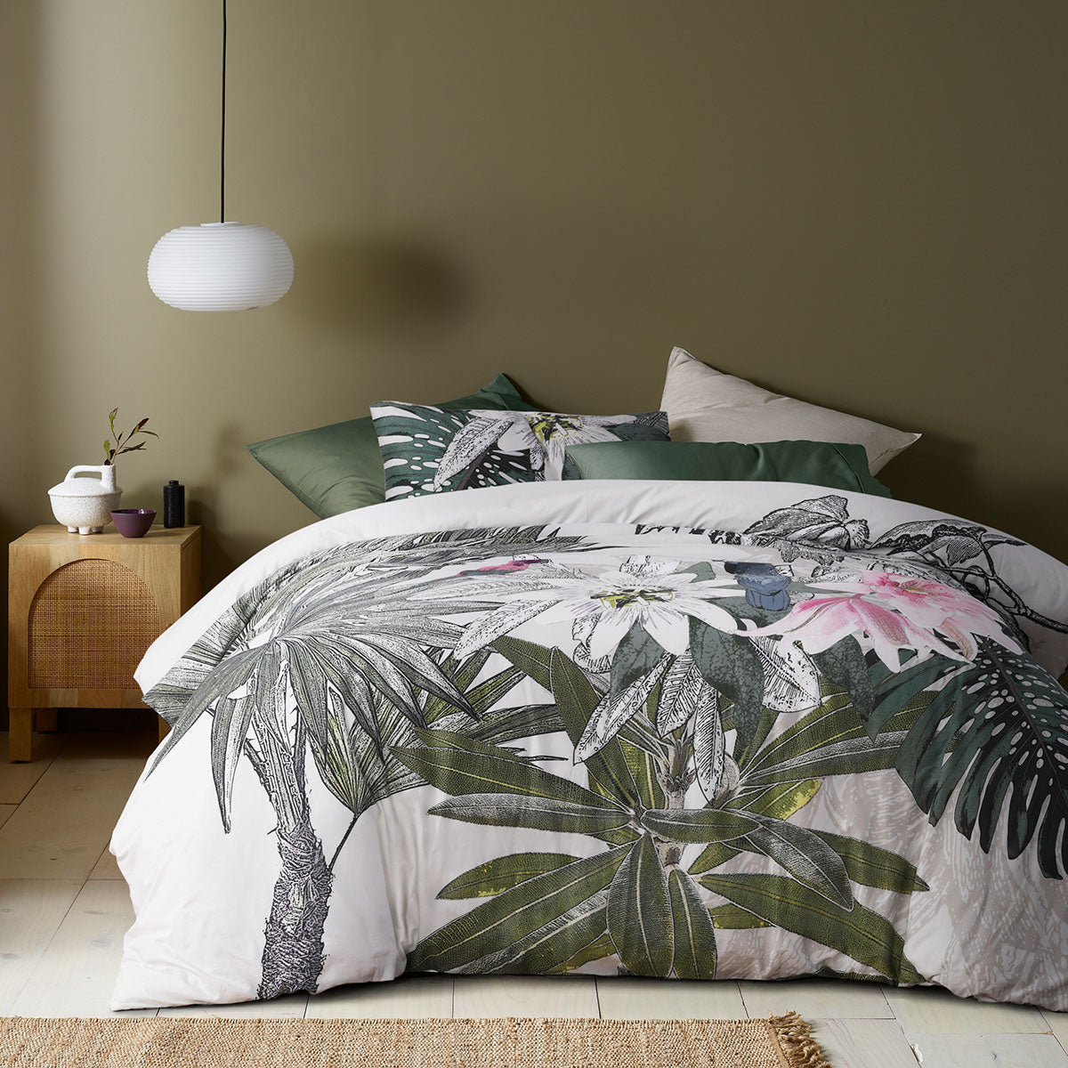 NNEDSZ Curiosity Washed Cotton Printed Quilt Cover Set King