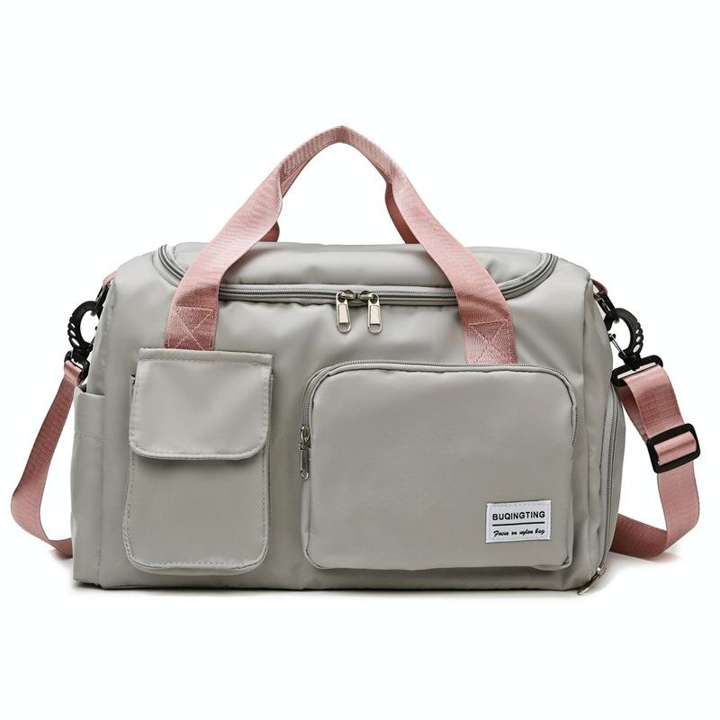 NNEDSZ Compact Waterproof Gym Bag for Travel - Size s - Light Grey