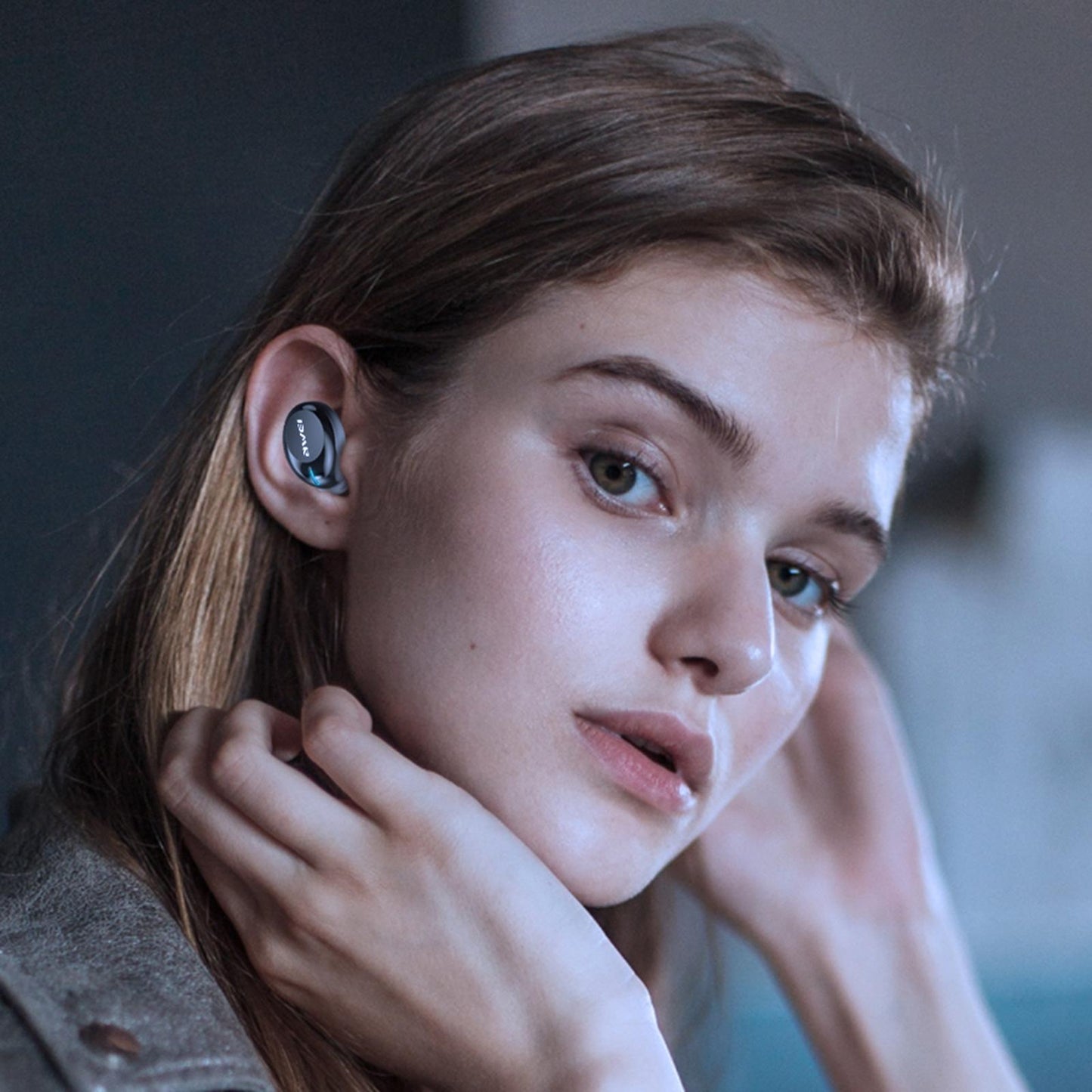 NNEDSZ Wireless Bluetooth 5.1 Headset - True Compact And Colourful - Black